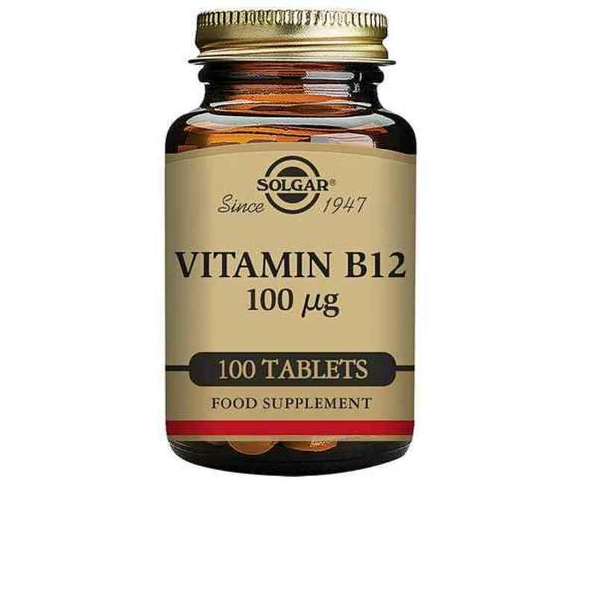 SOLGAR VITAMINA B12 100 µg Cianocobalamina 100 comprimidos
