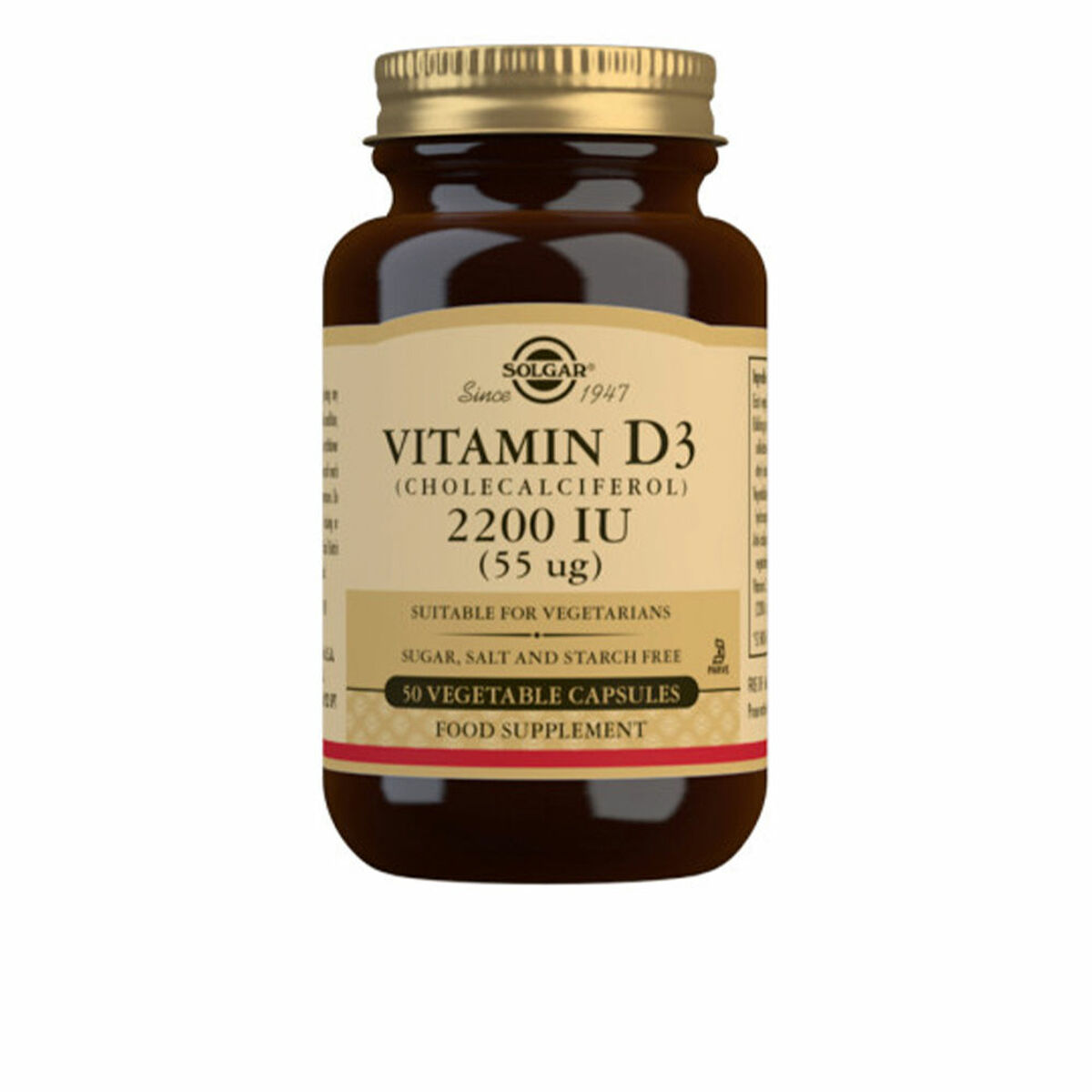 SOLGAR Vitamin D3 2200 Ui 55 Mcg 50 Vcaps