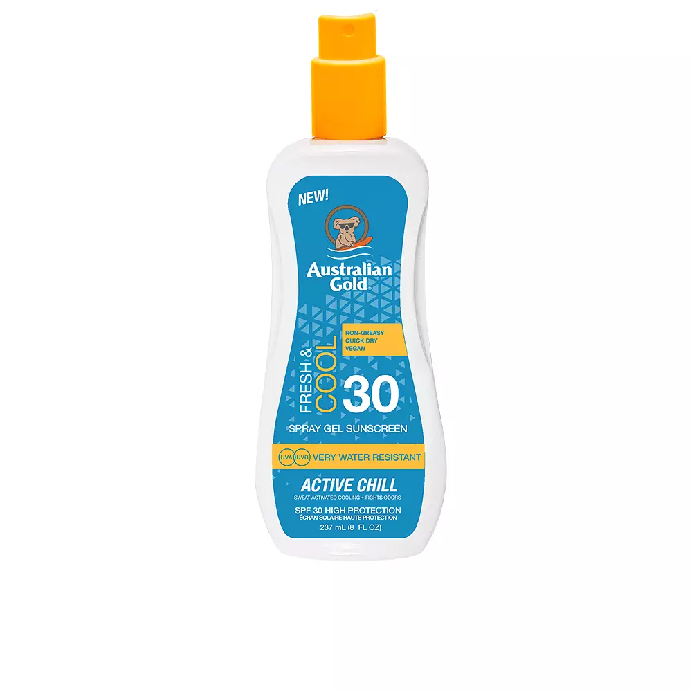 AUSTRALIAN GOLD SUNSCREEN SPF30 X-TREME SPORT spray gel active 237 ml