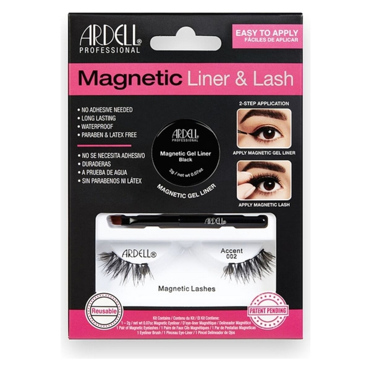 ARDELL MAGNETIC LINER & LASH ACCENT # liner + 2 lashes