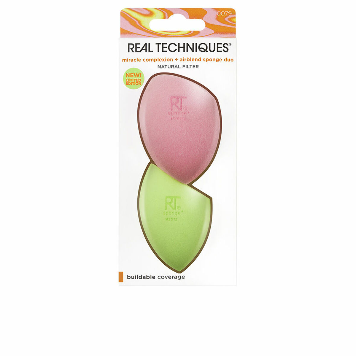 REAL TECHNIQUES MIRACLE COMPLEXION + AIRBLEND sponge duo limited edition 2 u
