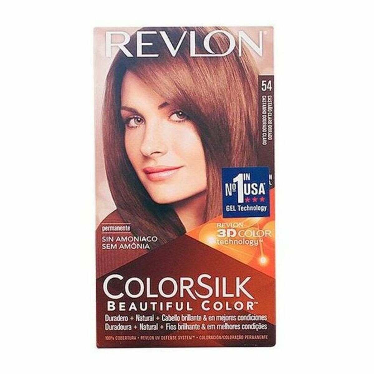 REVLON MASS MARKET COLORSILK tinte #54-χρυσαφένιο ανοιχτό καφέ