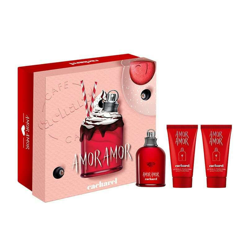 Cacharel Amor Amor Giftset Edt Spray 30ml/2x50ml Body Lotion   set x 130 ml