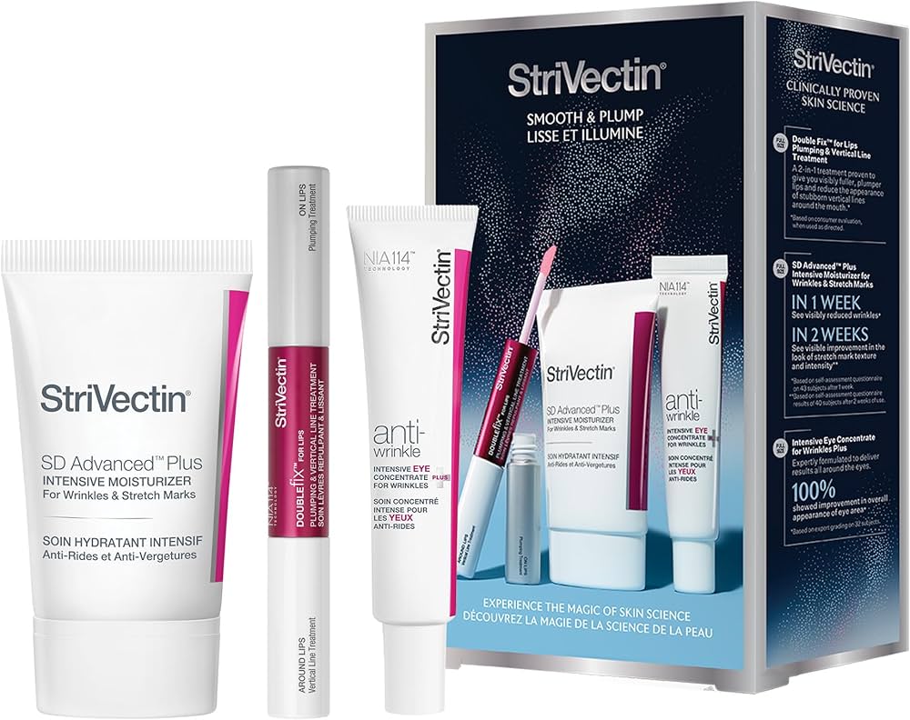 StriVectin Anti-Wrinkle Smooth & Plump Kit Eye Cream  30ml/Moisturizer 60ml/Lips 10ml   set x 100 ml