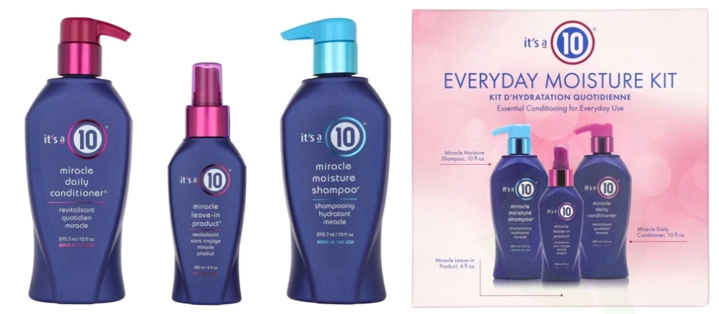 It's A 10 Conditioning Set Shampoo 295,7ml/Conditioner 295,7ml/Leave-in 120ml   set x 711.4 ml