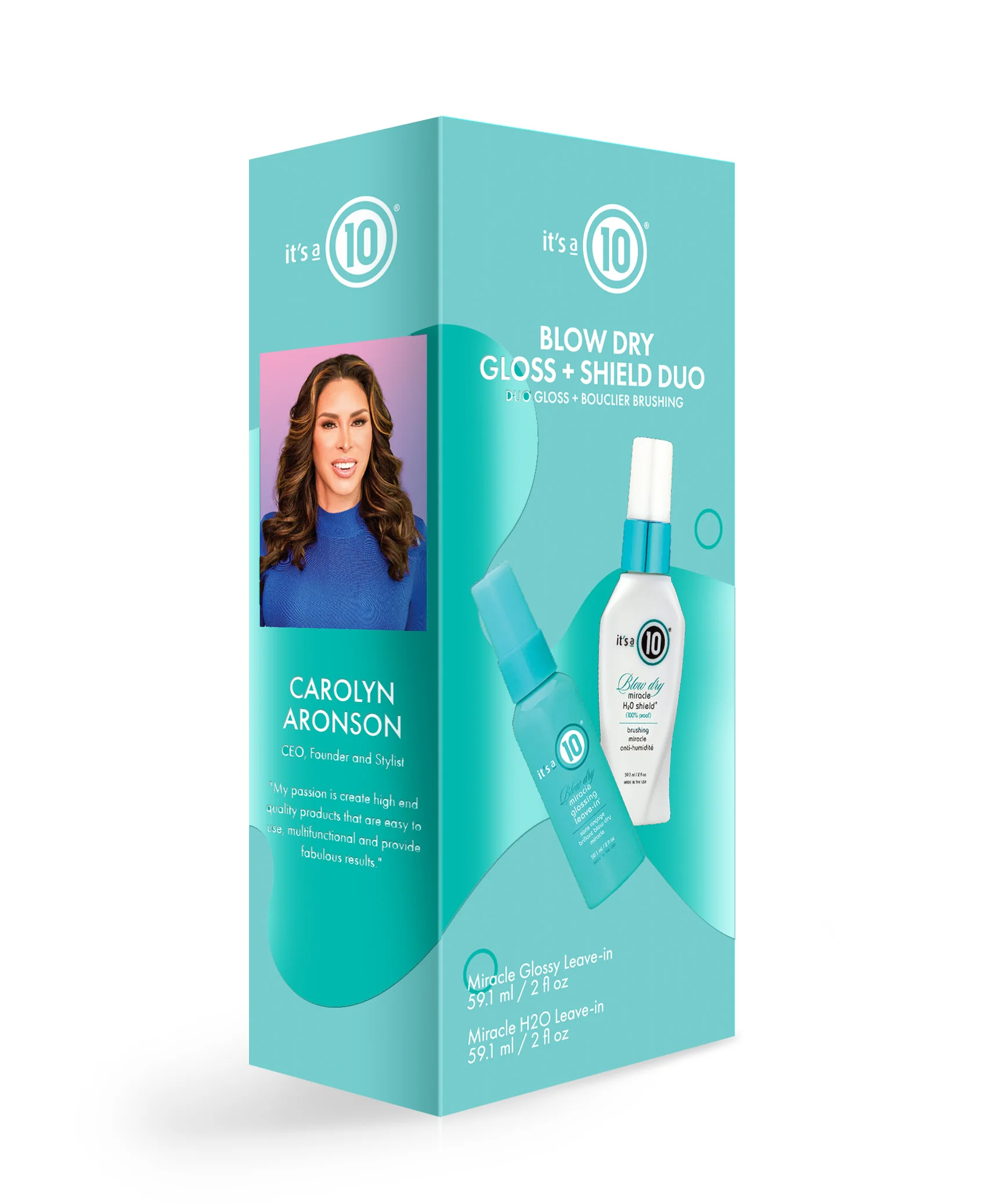 It's A 10 Blow Dry Gloss & Shield Duo Set Leave-in 59,1ml/H2O Shield 59,1ml   set x 118.2 ml