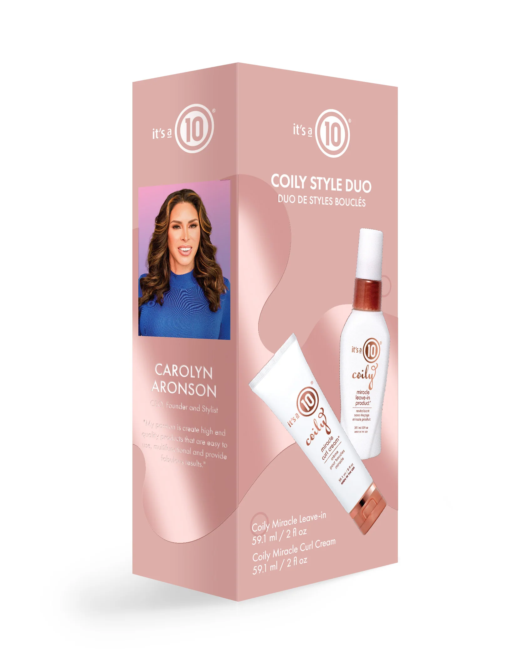 It's A 10 Coily Style Duo Set Leave-in 59,1ml/Curl Cream 59,1ml   set x 118.2 ml