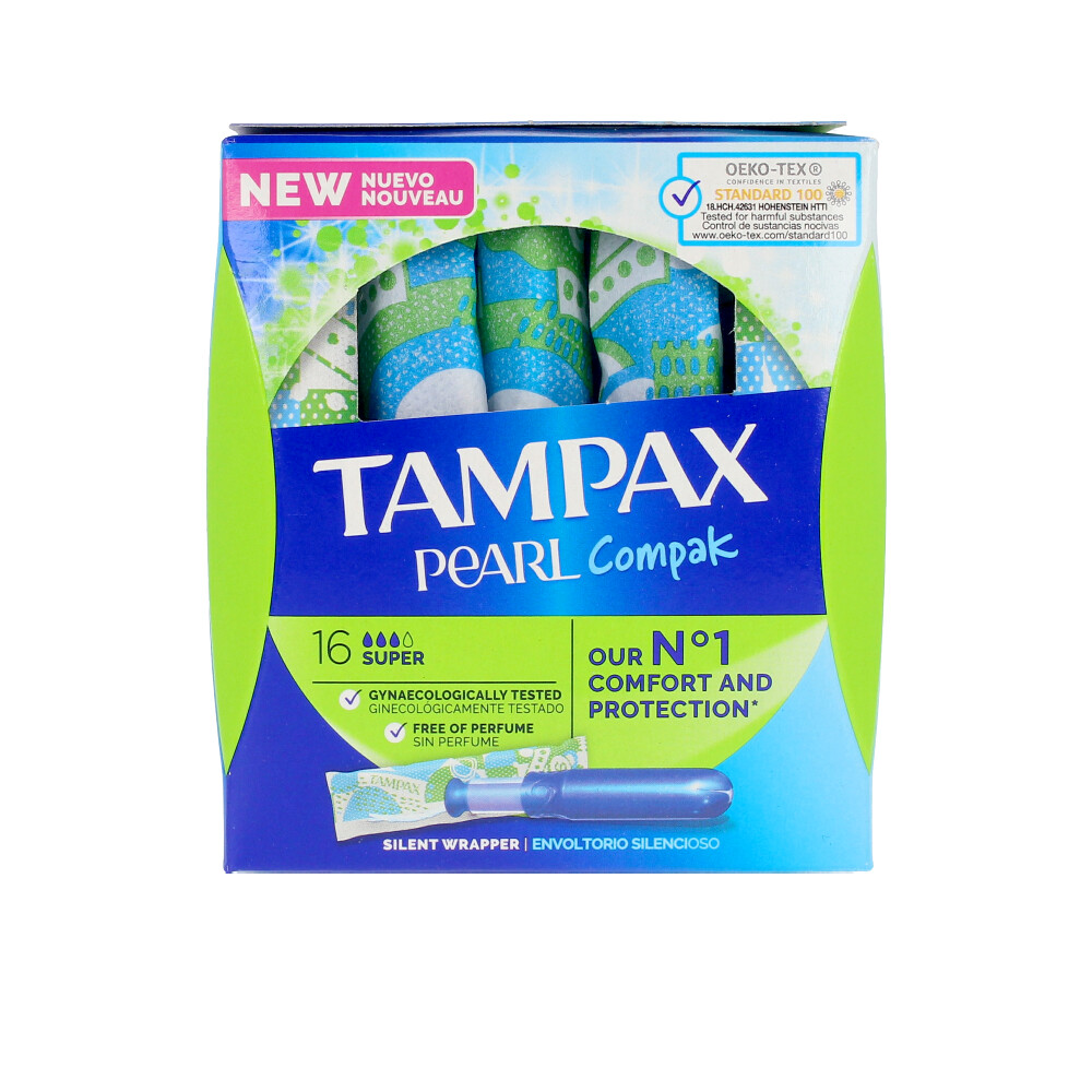 Ταμπόν Super Pearl Tampax (18 uds)