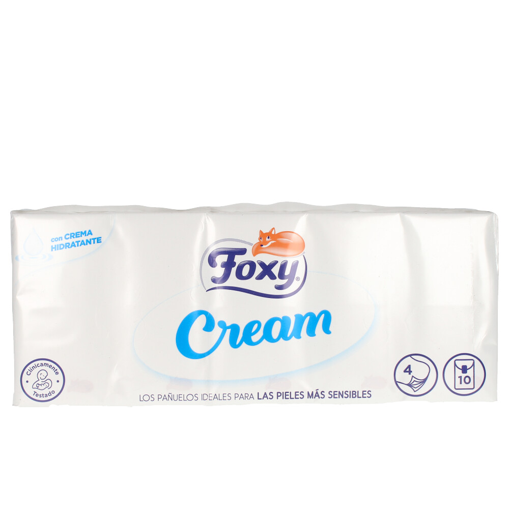 FOXY CREAM pañuelos pieles sensibles 10 x 9 uds