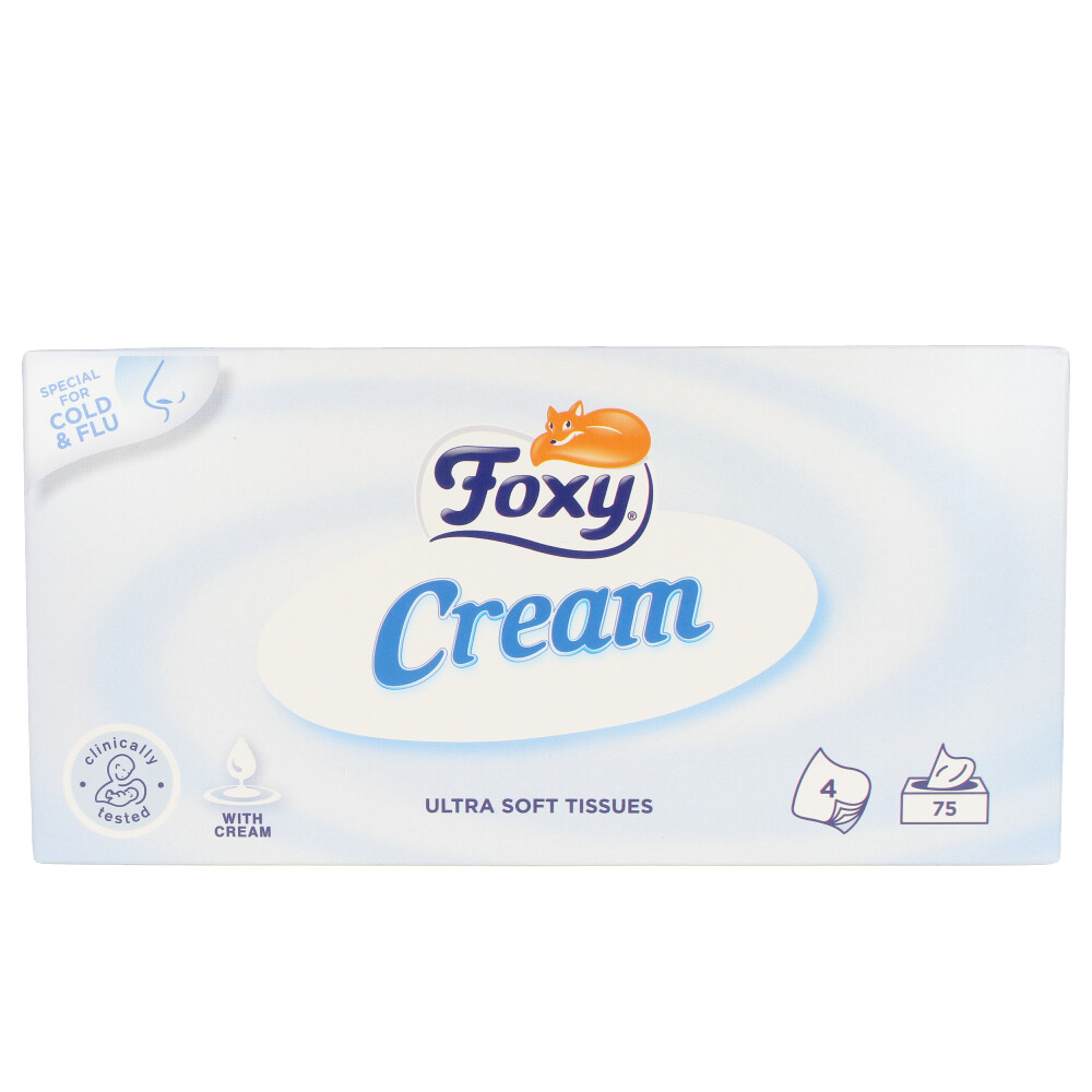 FOXY FACIAL CREAM pañuelos pieles sensibles 75 uds