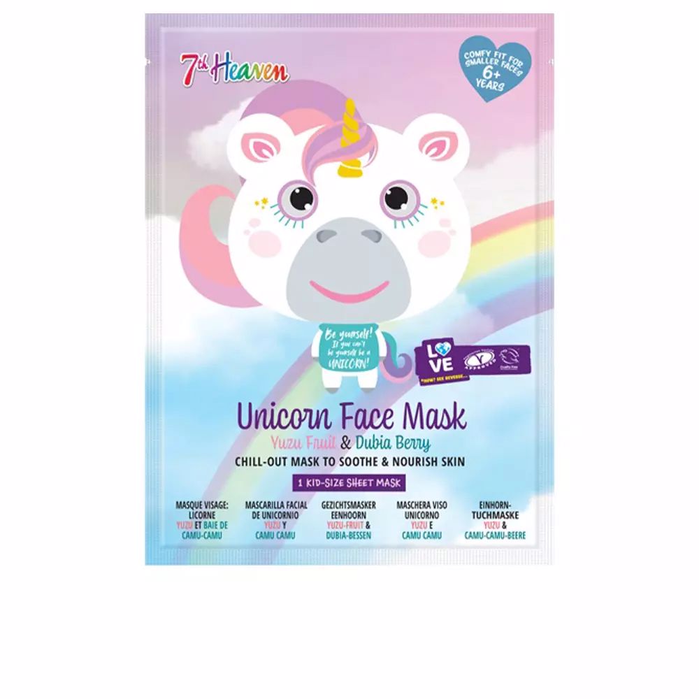7TH HEAVEN ANIMAL UNICORN face mask 1 u