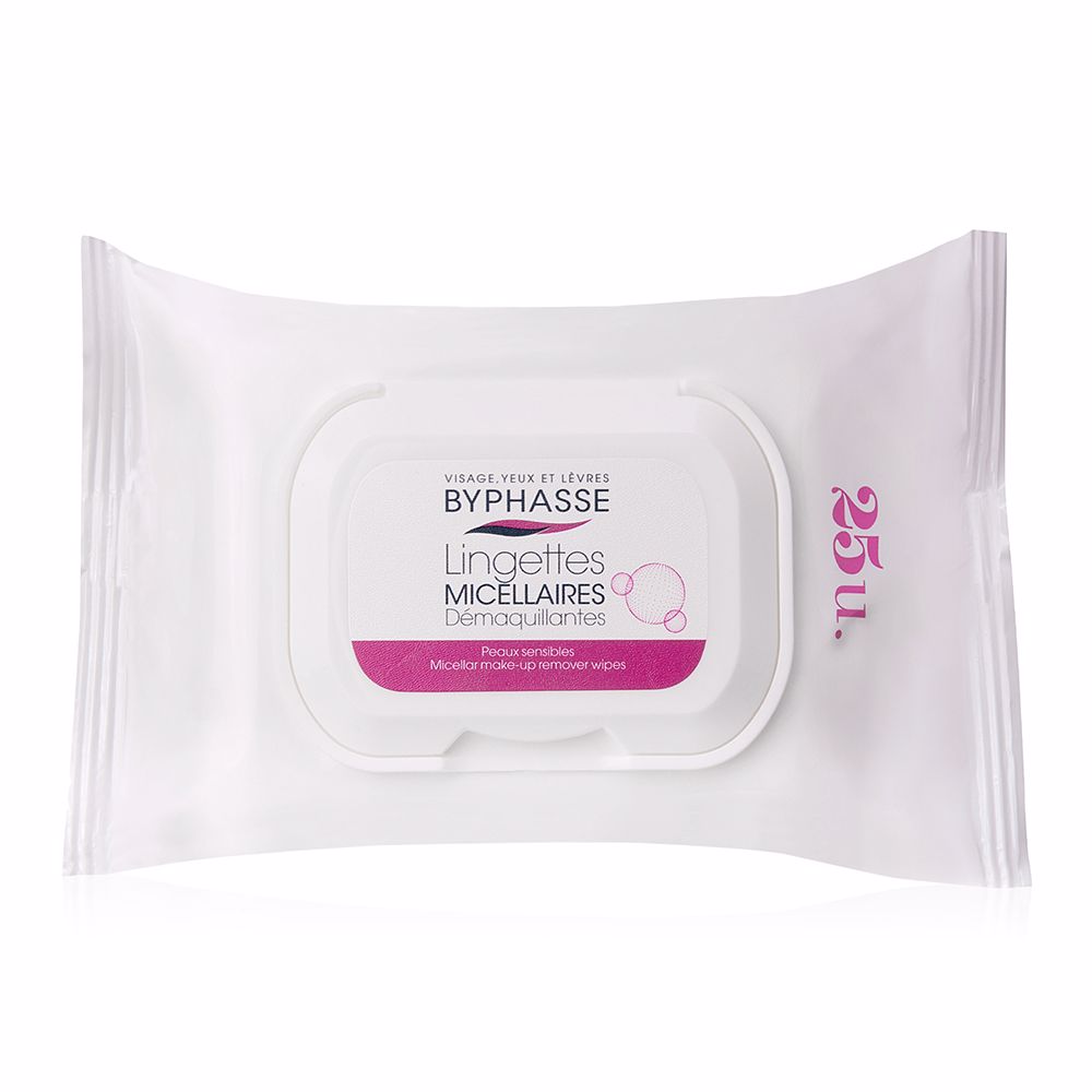 BYPHASSE MAKEUP REMOVER WIPES micellar solution 25 units