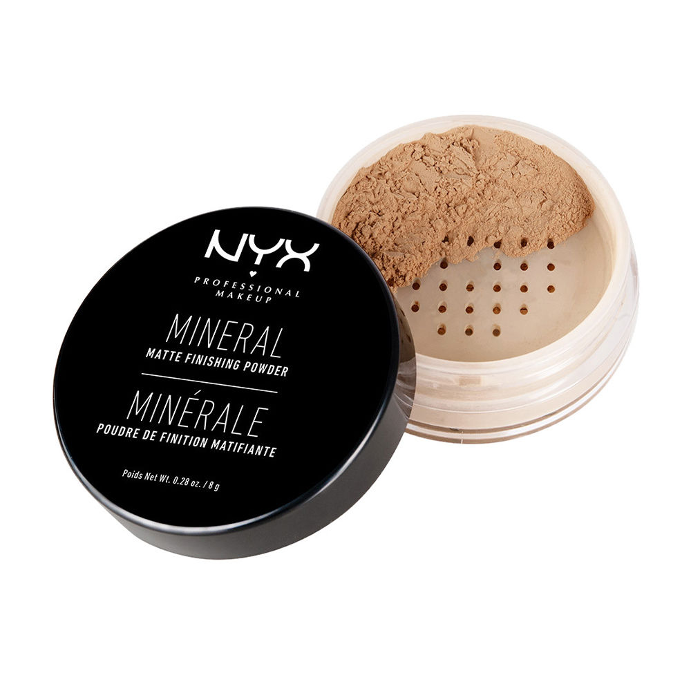 NYX PROFESSIONAL MAKE UP MINERAL matte finishing powder #medium/dark 8 gr