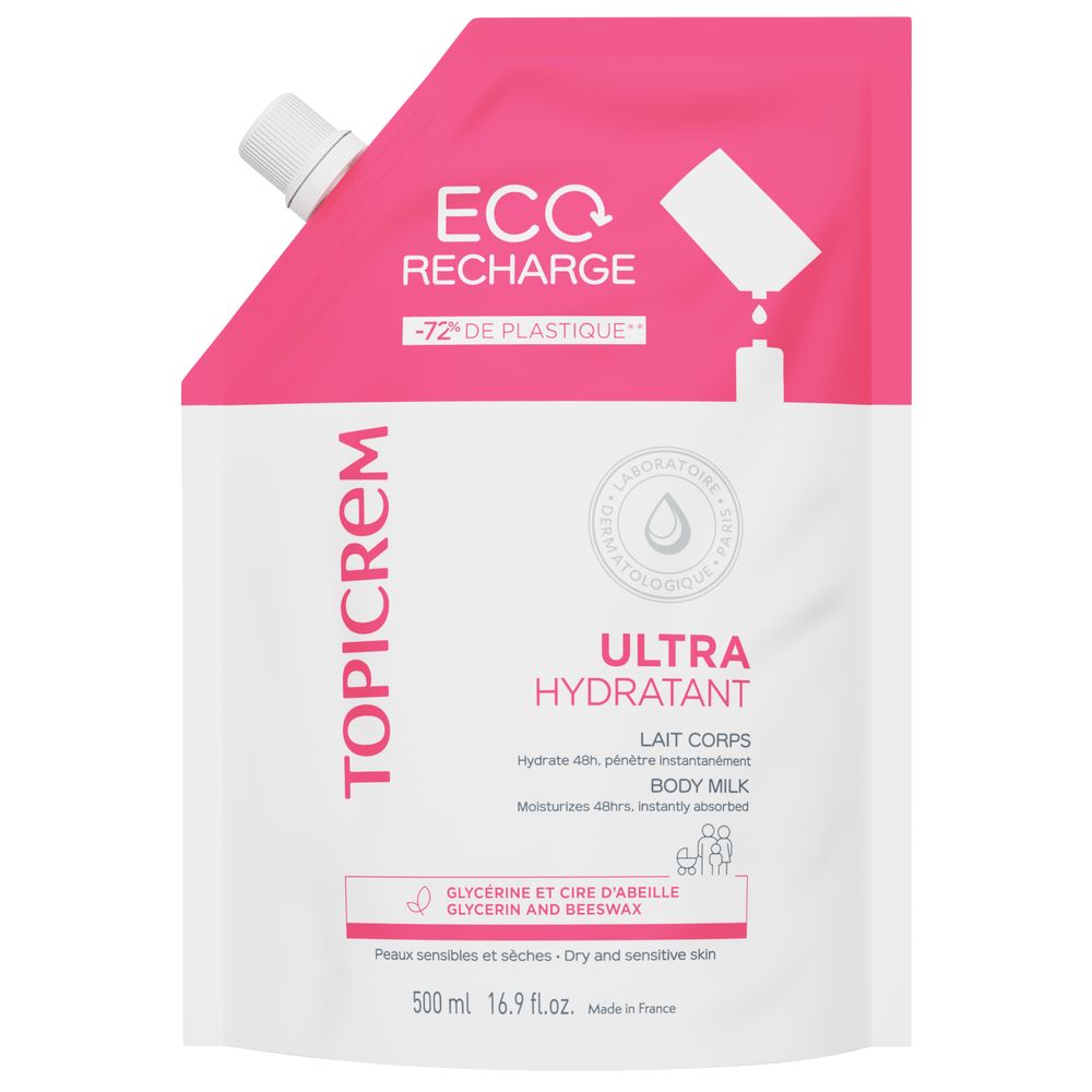TOPICREM UH ultra moisturizing body milk refill 500 ml