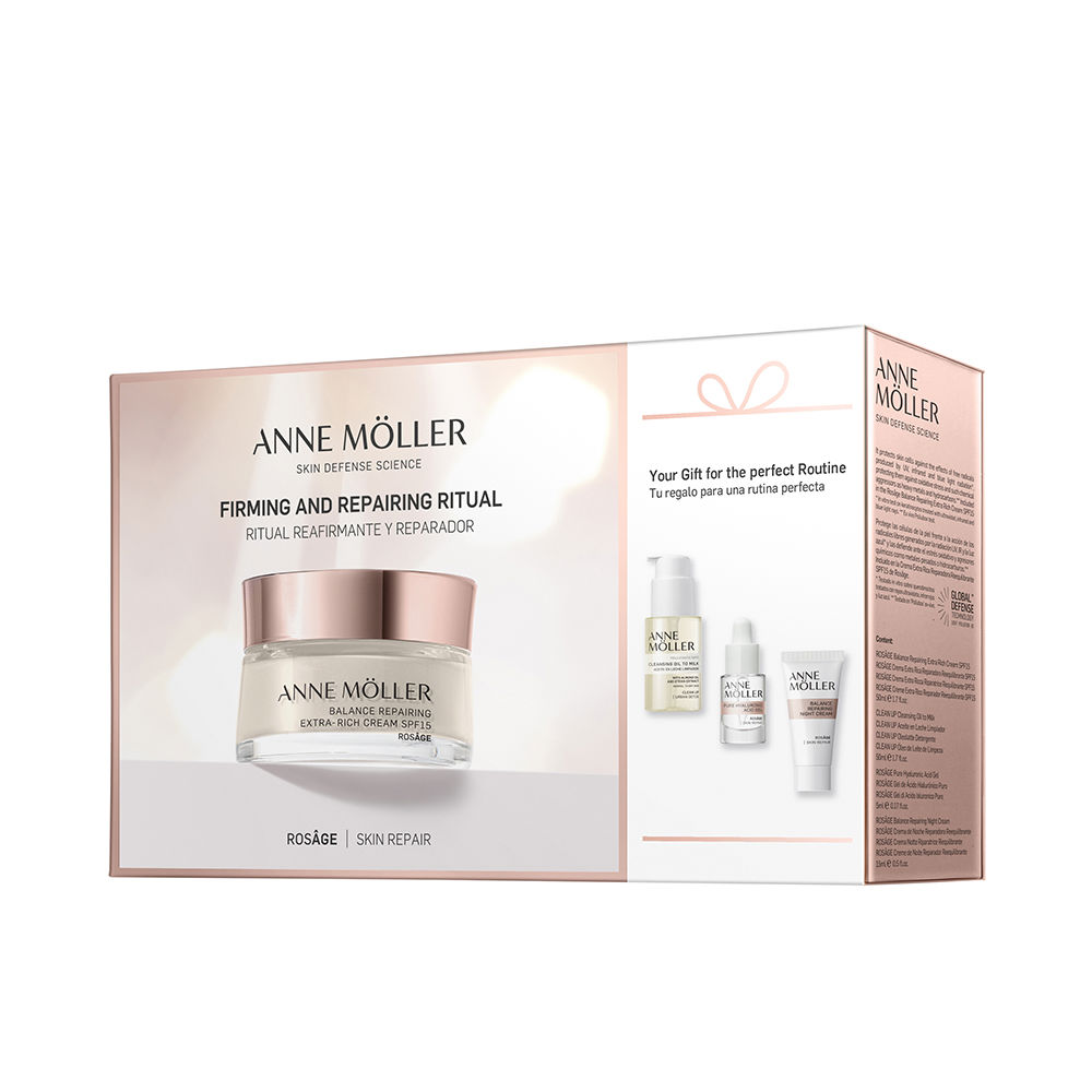 ANNE MÖLLER ROSÂGE EXTRA RICH REBALANCING REPAIRING CREAM SPF 15 SET 4 pcs