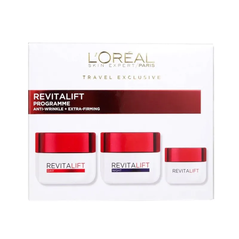 L'Oreal Advanced Revitalift Program Eye Cream 15ml/Day Cream 50ml/Night Cream 50ml  - 1 set x 115 ml