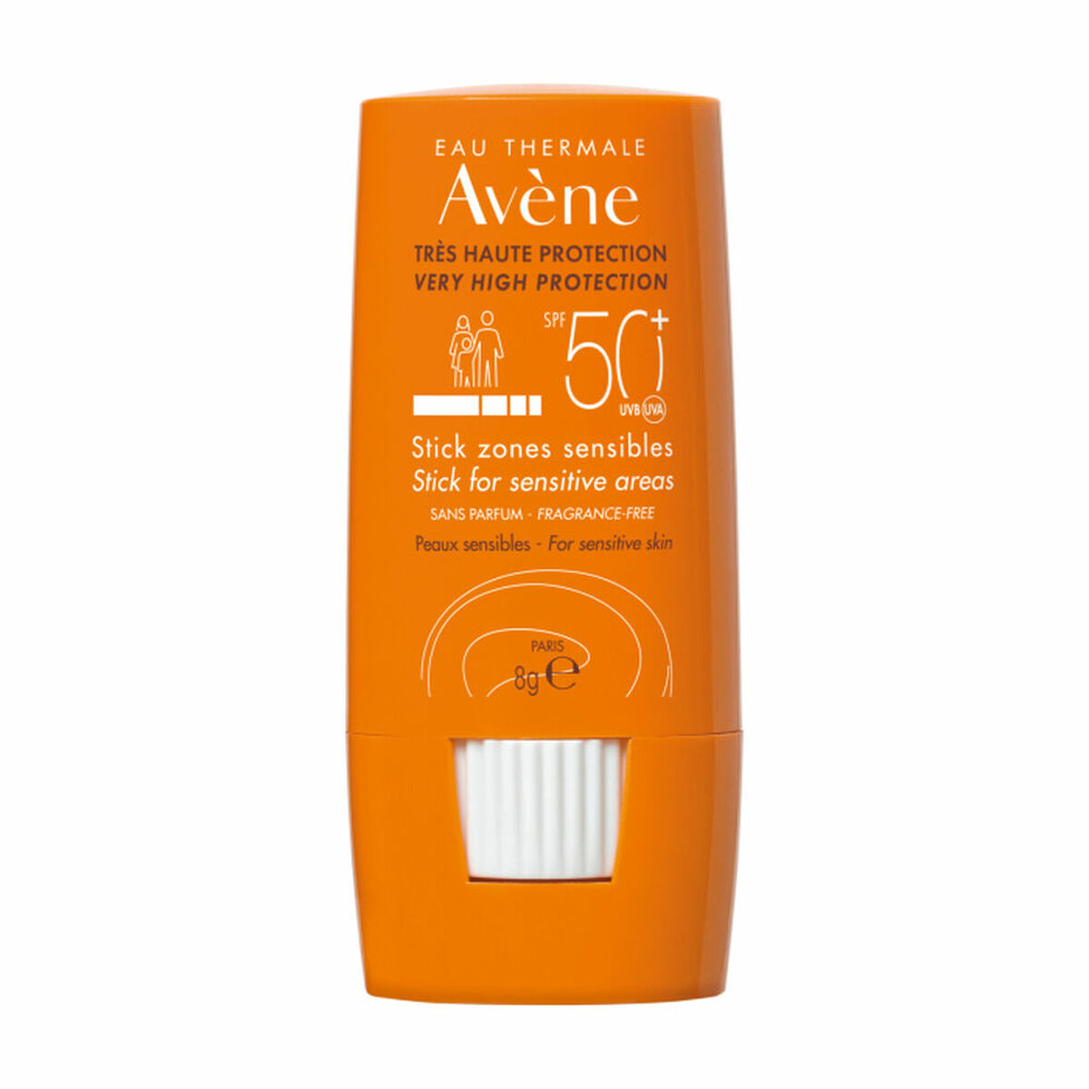 Avene Zones Sensibles Αδιάβροχο Αντηλιακό Stick Προσώπου SPF50 8gr