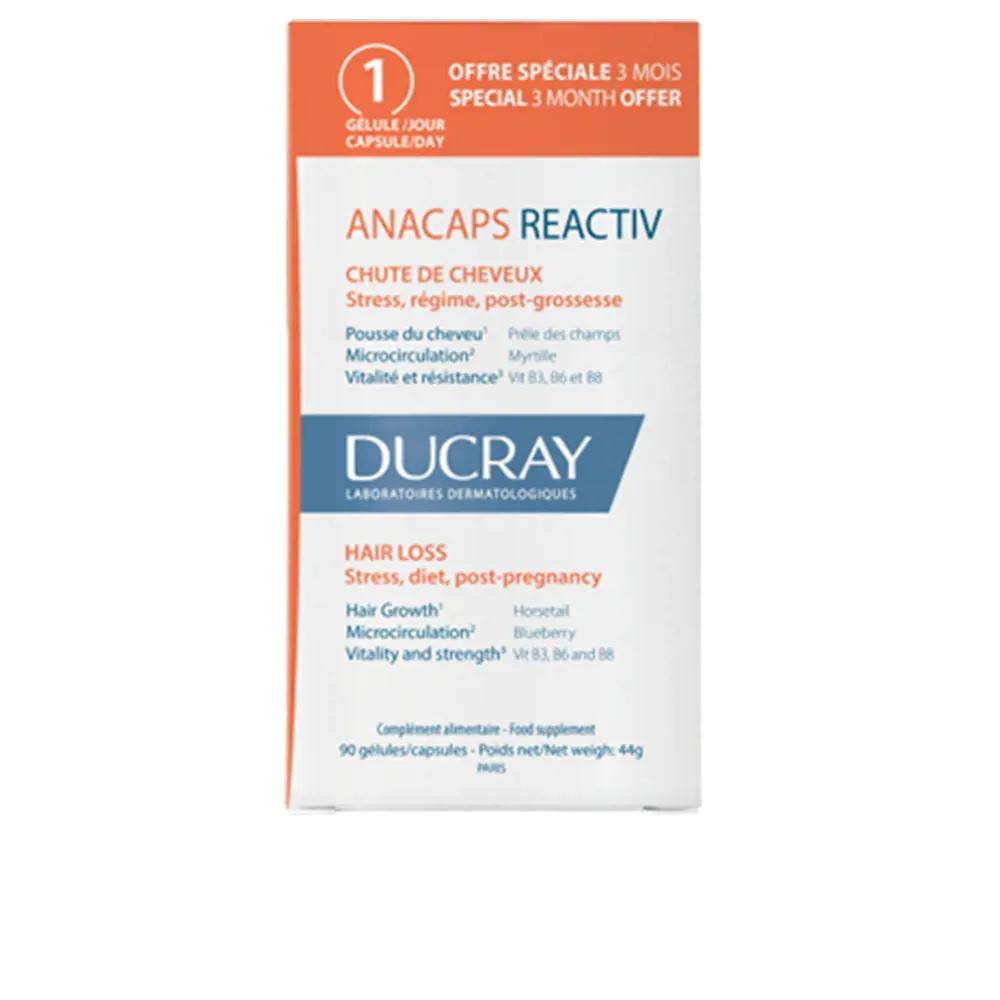 DUCRAY ANACAPS REACTIV food supplement 90 capsules