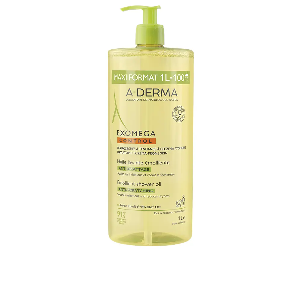 A-DERMA EXOMEGA CONTROL emollient shower oil 1000 ml