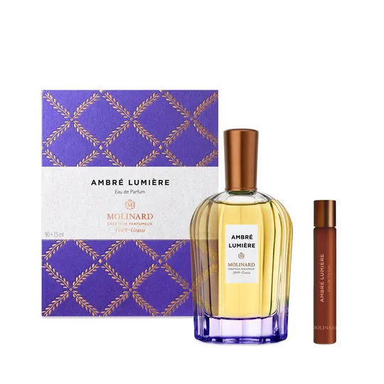 Molinard La Collection Privee Ambre Lumiere Giftset Edp Spray 90ml/Edp Spray 7,5ml   set x 97.5 ml