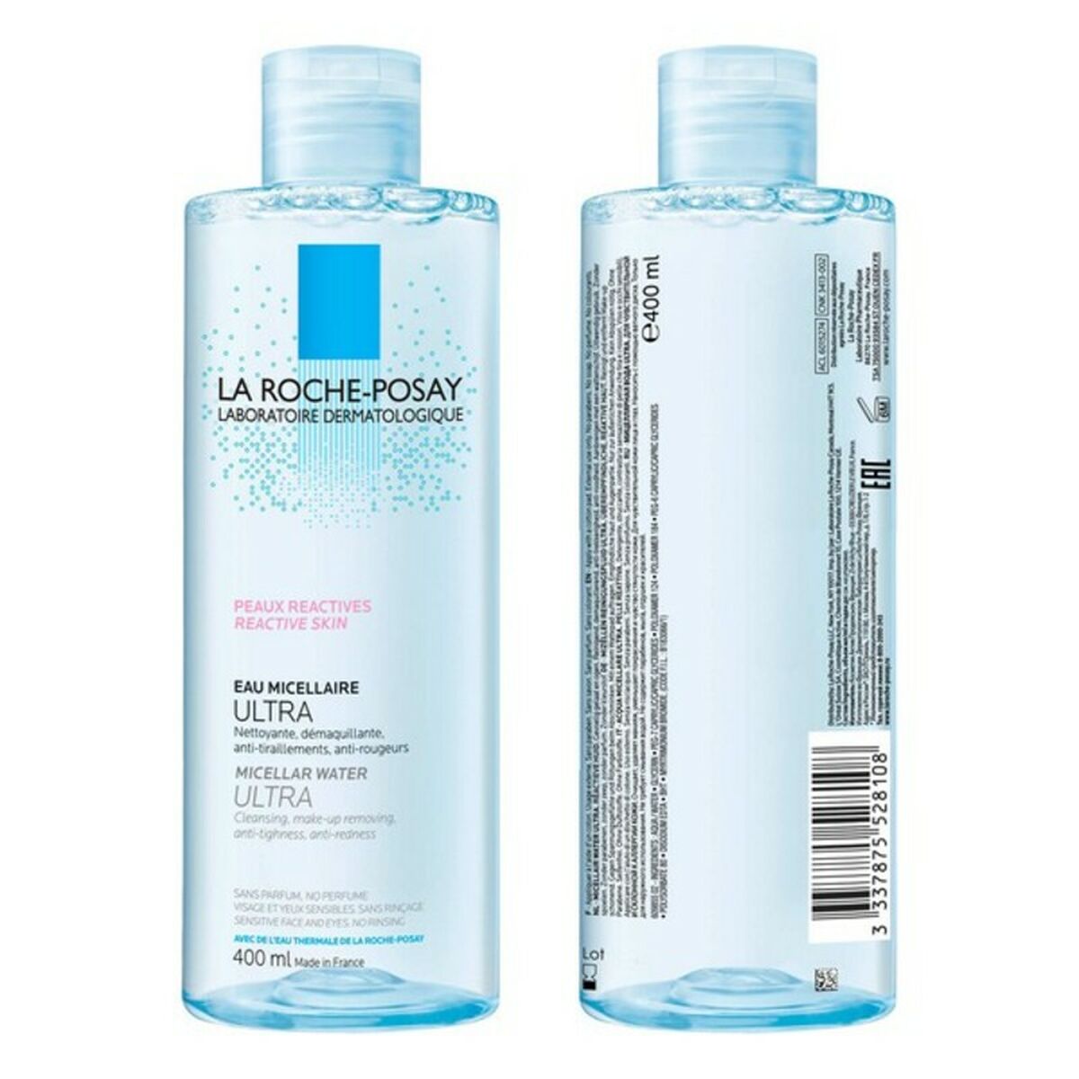 LA ROCHE POSAY EAU MICELLAIRE ULTRA peaux réactives 400 ml