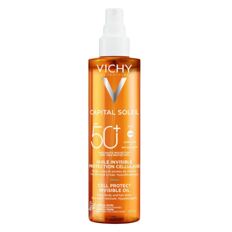 VICHY CAPITAL SOLEIL spray aceite invisible cell protect SPF50 200 ml