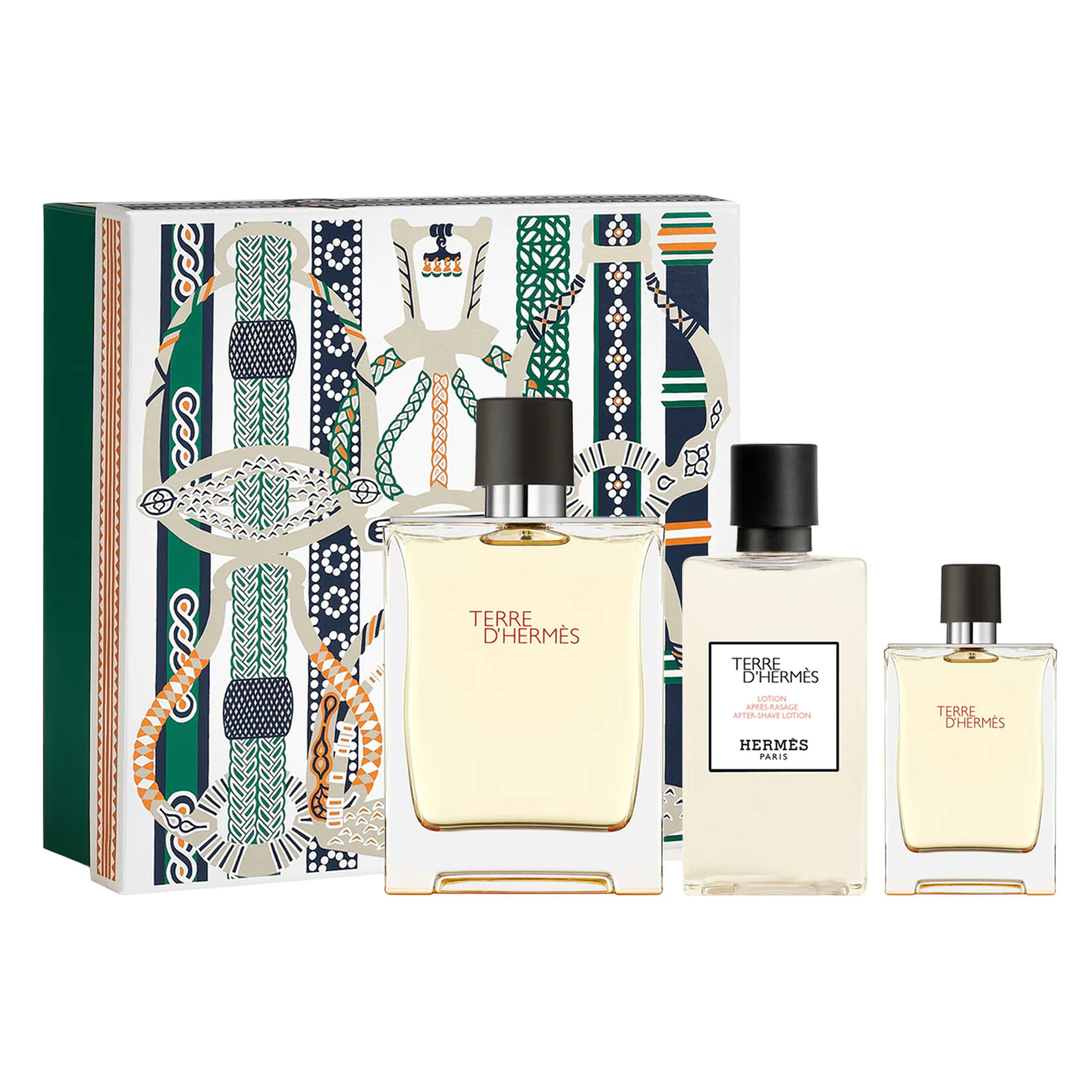 HERMÈS TERRE D'HERMÈS LOT 3 pcs Eau de Toilette spray 100 ml + After shave 1 unit + Eau de Toilette spray 12.5 ml