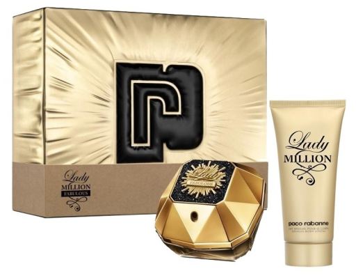 Paco Rabanne Lady Million Fabulous Giftset Edp Intense Spray 50ml/Body Lotion 75ml   set x 125 ml
