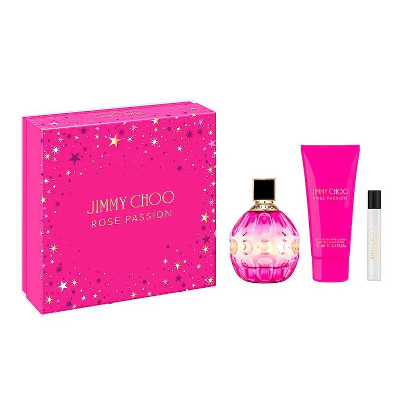Jimmy Choo Rose Passion W Set - EdP 100 ml + b/lot 100 ml + EdP 7.5 ml /2023