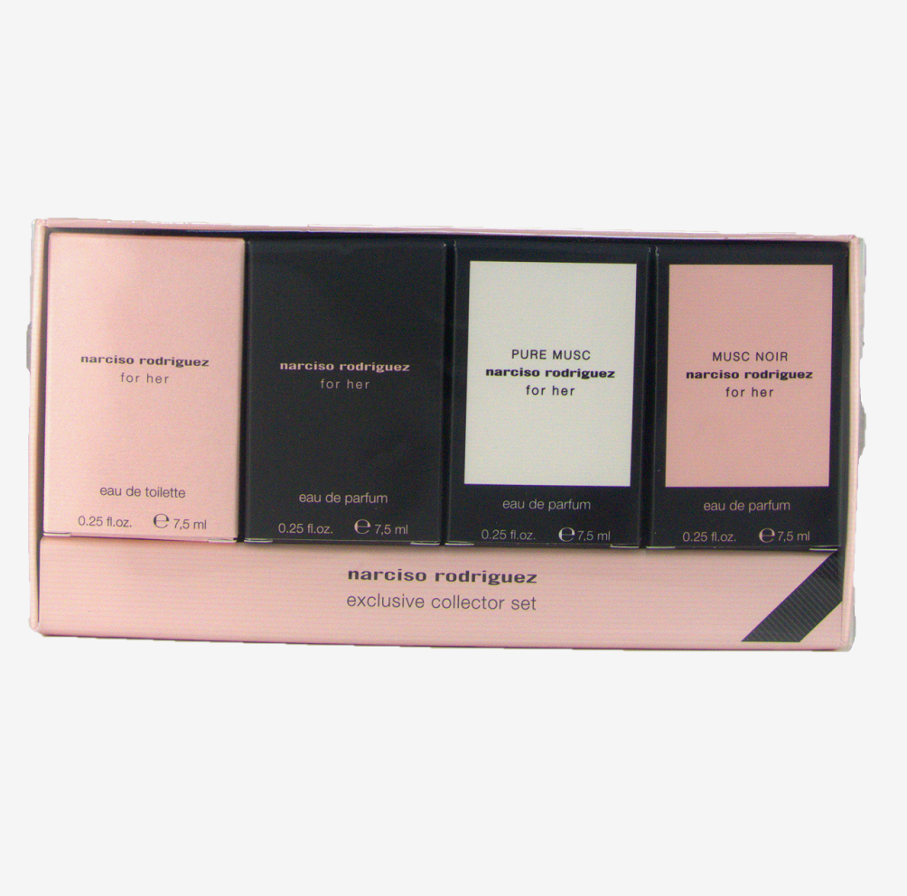 Narciso Rodriguez Collection Set For Her Edt Spray 7,5ml/Edp Spray 7,5ml/Pm 7,5ml/Mn 7,5ml  set x 30 ml