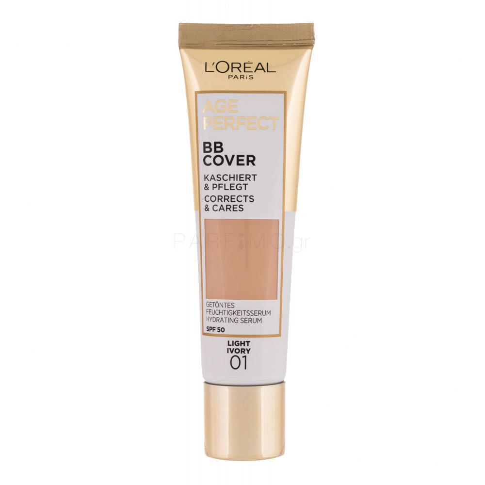 L'ORÉAL PARIS AGE PERFECT BB COVER liquid makeup SPF50 #01-light ivory 30 ml
