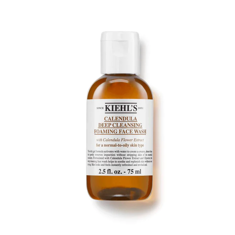 Kiehl's Calendula Deep Cleansing Foaming Face Wash For A Normal-To-Oily Skin Type   75 ml