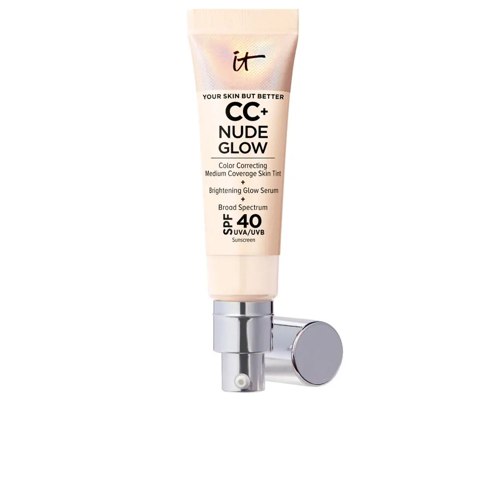 IT COSMETICS CC+ NUDE GLOW lightweight foundation + glow serum SPF40 #fair porcelain