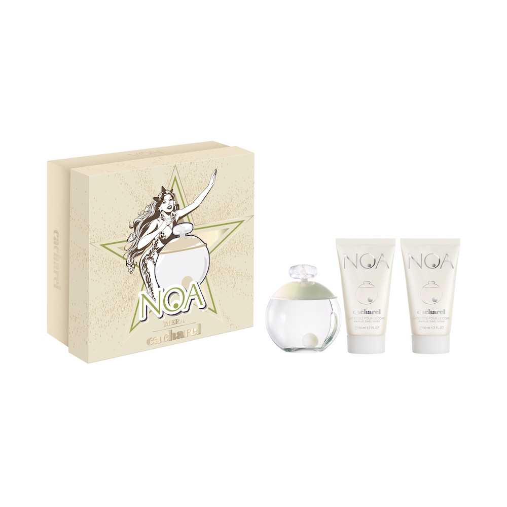 Cacharel Noa Giftset Edt Spray 100ml/2x Body Lotion 50ml  set x 200 ml