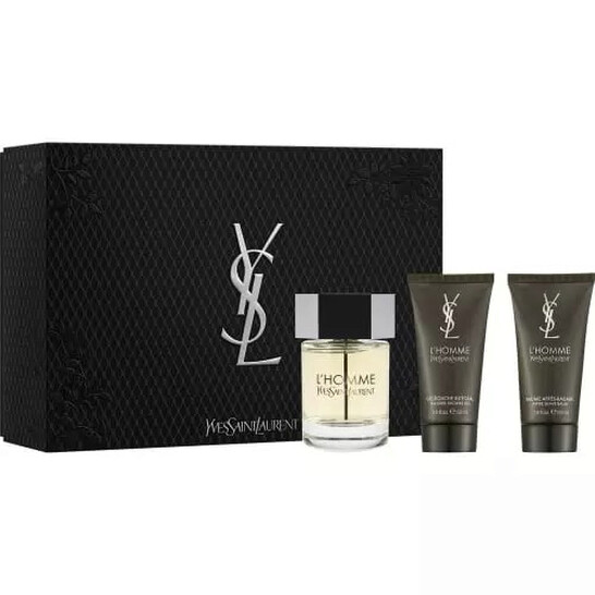 YSL La Nuit De L'Homme Giftset Edt Spray 100ml/2x Shower Gel 50ml  set x 200 ml