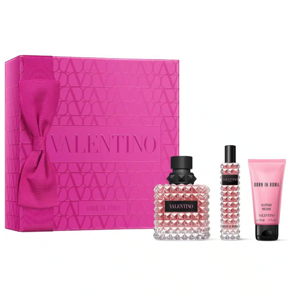 Valentino Donna Born In Roma Giftset Edp Spray 100ml/Edp Spray 15ml/Body Lotion 50ml   set x 165 ml