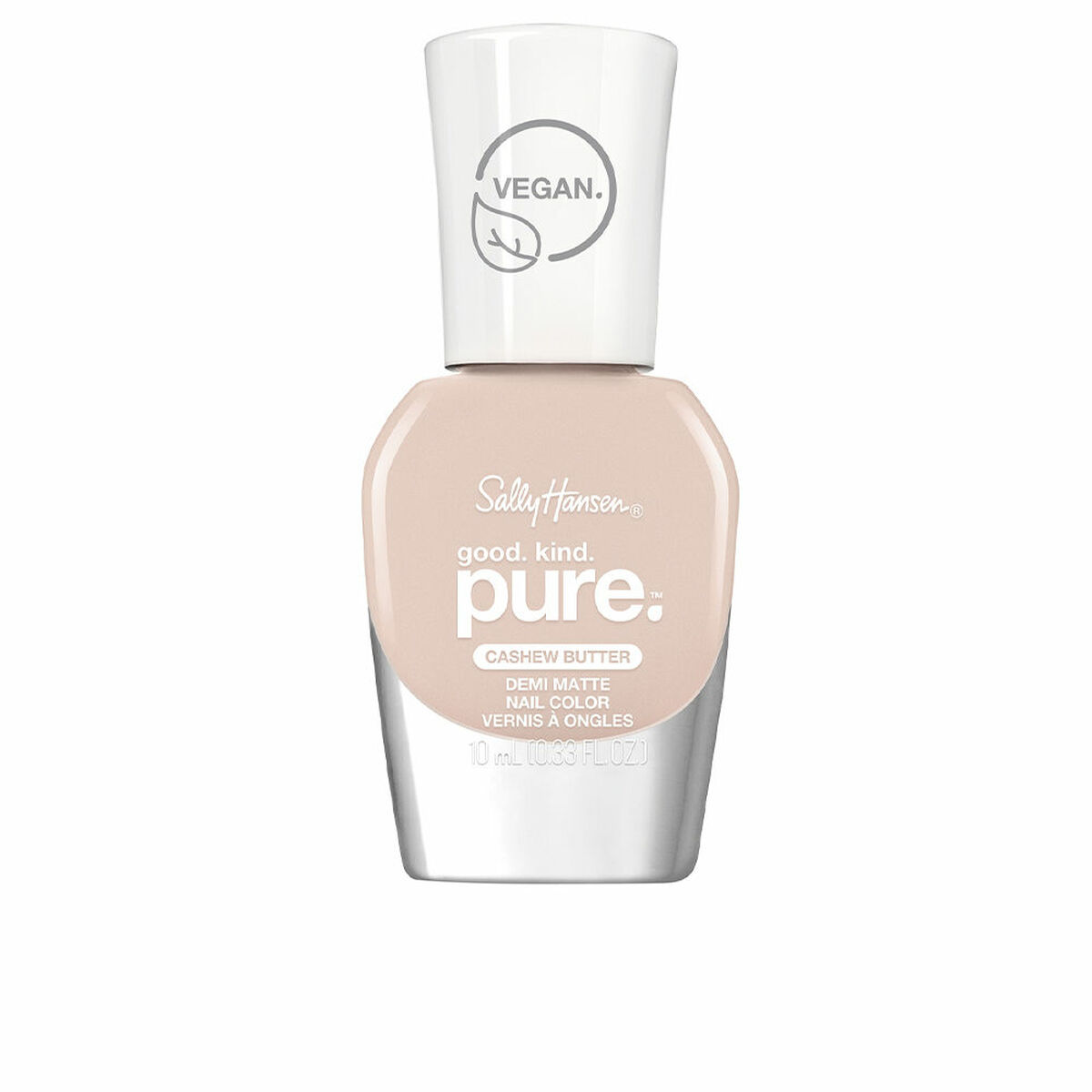 SALLY HANSEN GOOD.KIND.PURE vegan color demi matt #030-cashew butter 10 ml