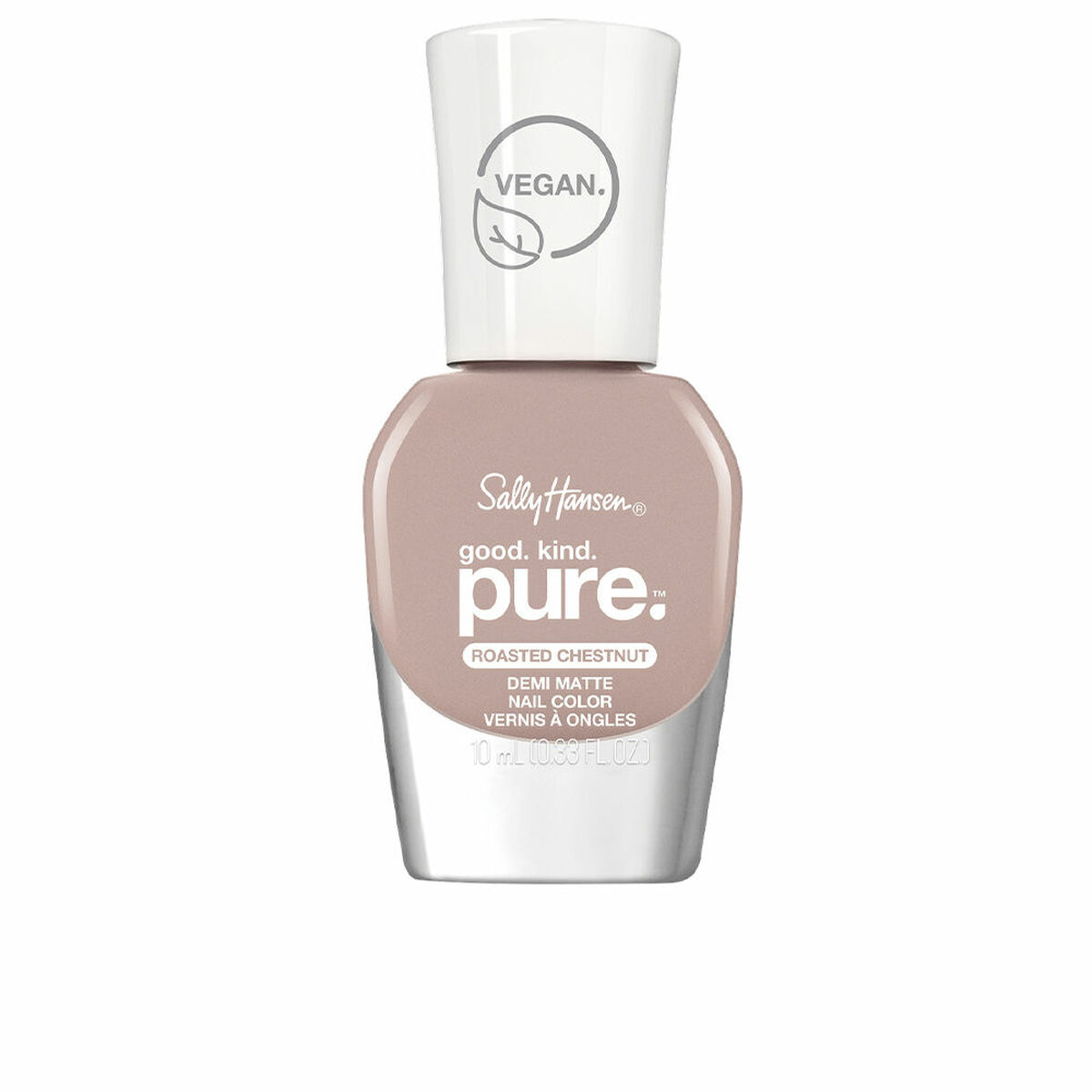 SALLY HANSEN GOOD.KIND.PURE vegan color demi matte #050-roasted chestnut 10 ml