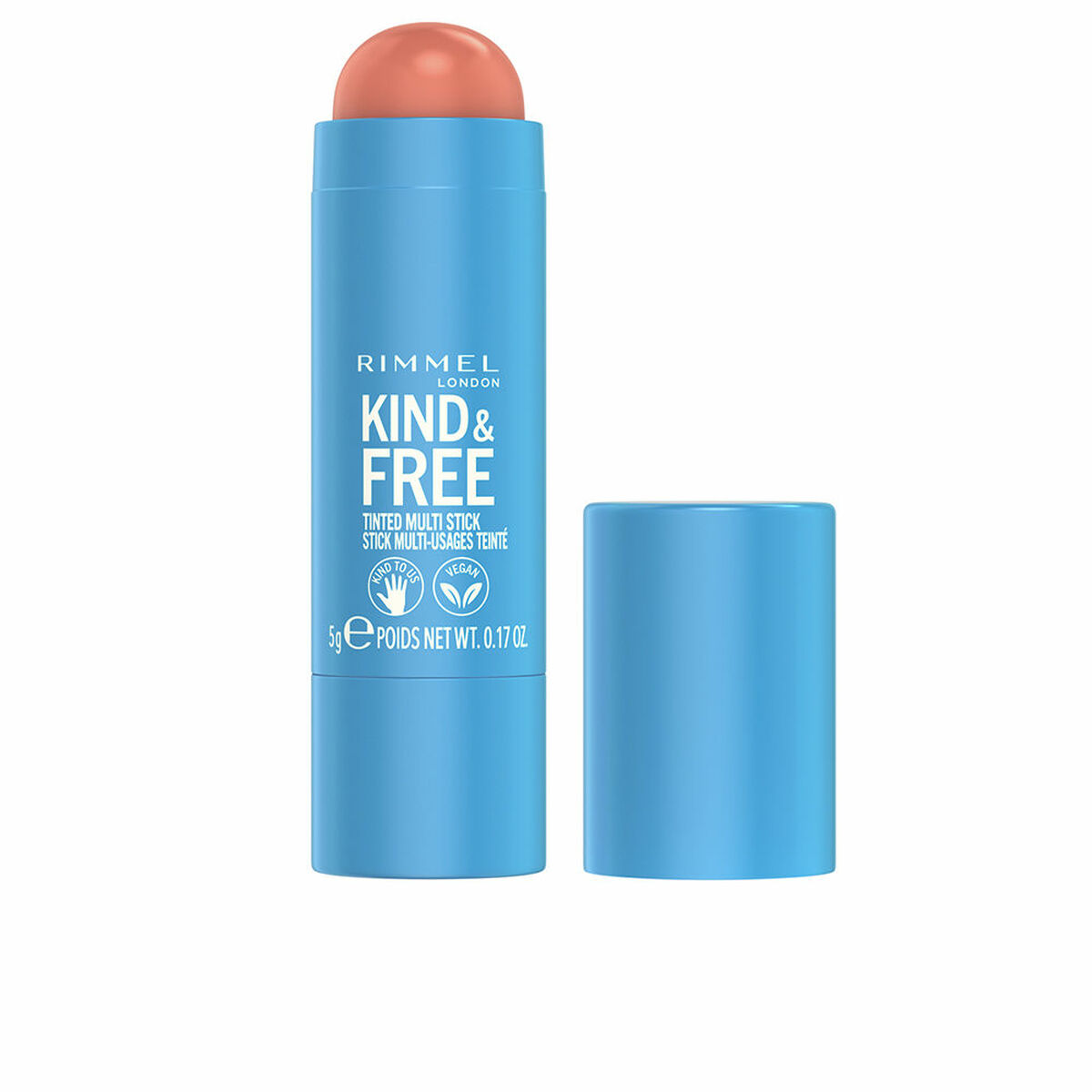 RIMMEL LONDON KIND & FREE tinted multi stick #002-peachy cheeks 5 gr