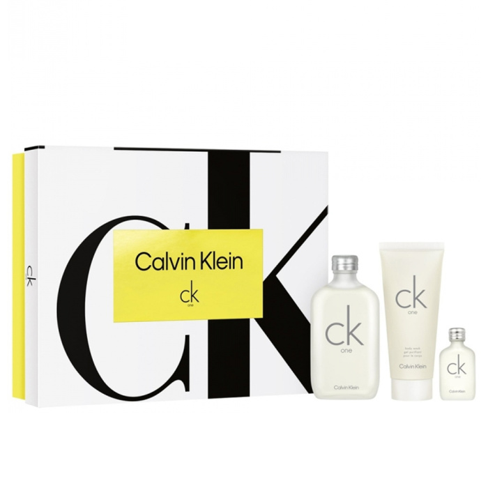 Calvin Klein CK One Giftset Edt 100ml/Body Wash 100ml/Edt 15ml   set x 215 ml