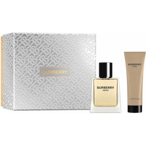 Burberry Hero Giftset Edt Spray 50ml/Hair & Body Wash 75ml   set x 125 ml