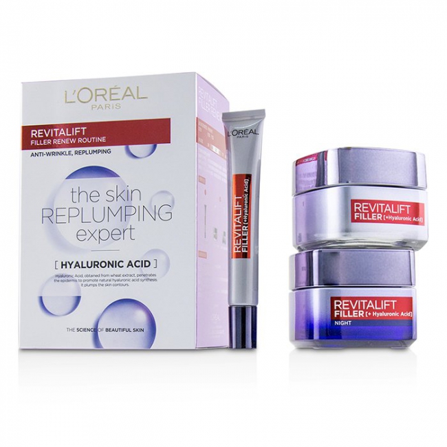 L'Oreal Revitalift Filler Renew Routine Set Day Cream 50ml/Night Cream 50ml/Eye Cream 15   set x 115 ml