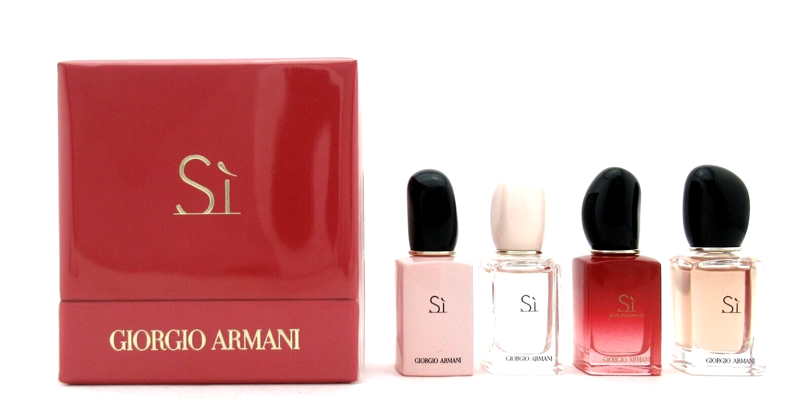 Armani Si Miniatures Set 4x7ml - Si Edt/Si Edp/Si Fioro Edp/Si Passione Edp  set x 28 ml
