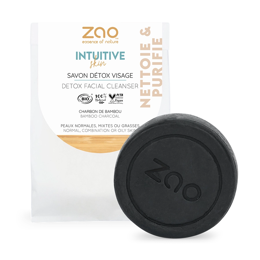 Zao Intuitive Skin Detox Facial Cleanser - Round Bamboo Charcoal   70 g