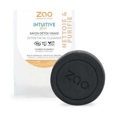 Zao Detox Facial Cleanser - Square With Bamboo Charcoal   70 g
