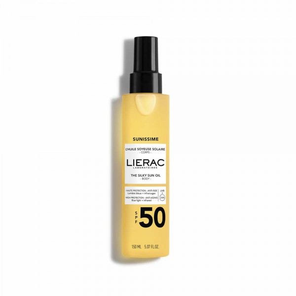 LIERAC SUNISSIME silky sun oil SPF50 150 ml