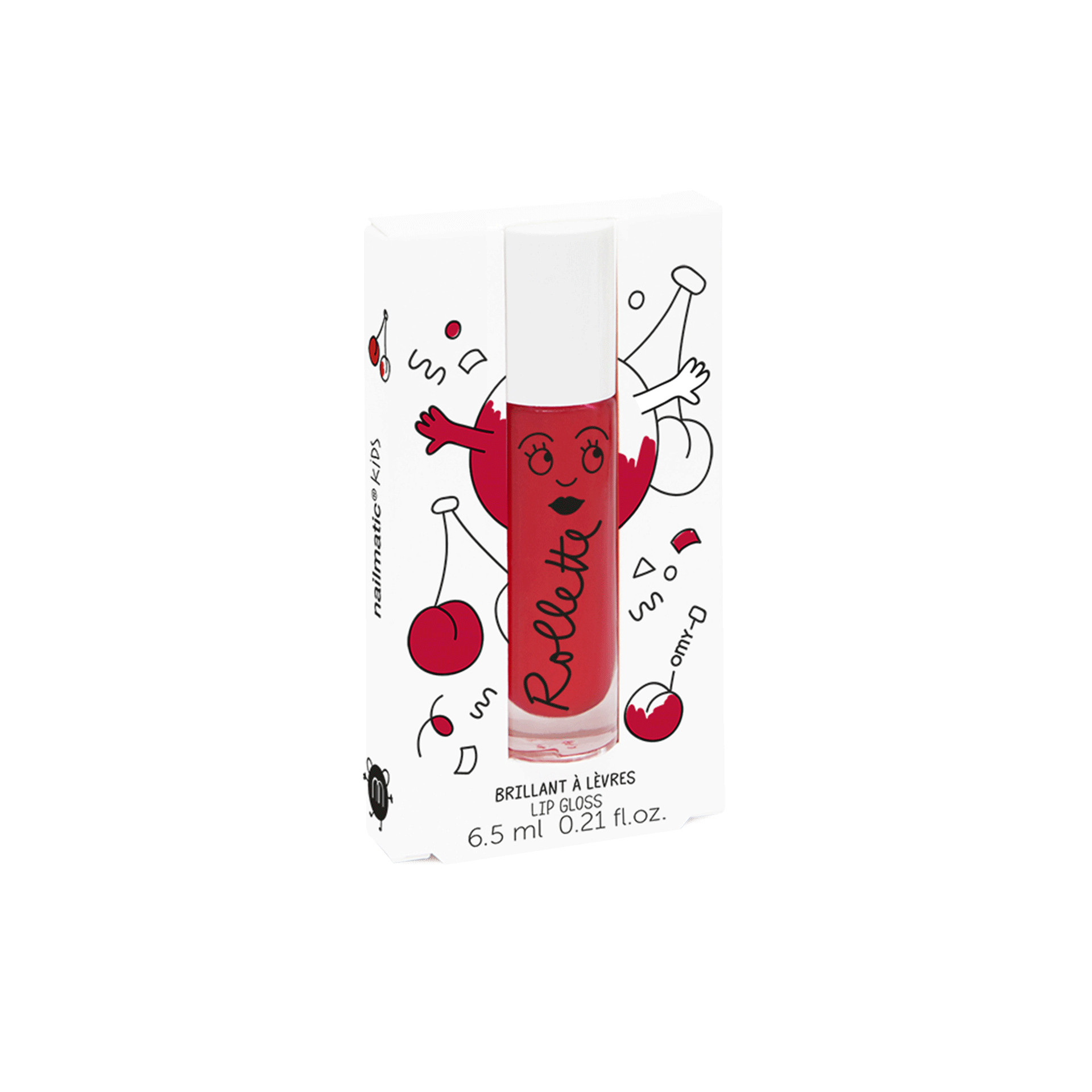 Nailmatic Rollette Cerise Lip Gloss   6.5 ml