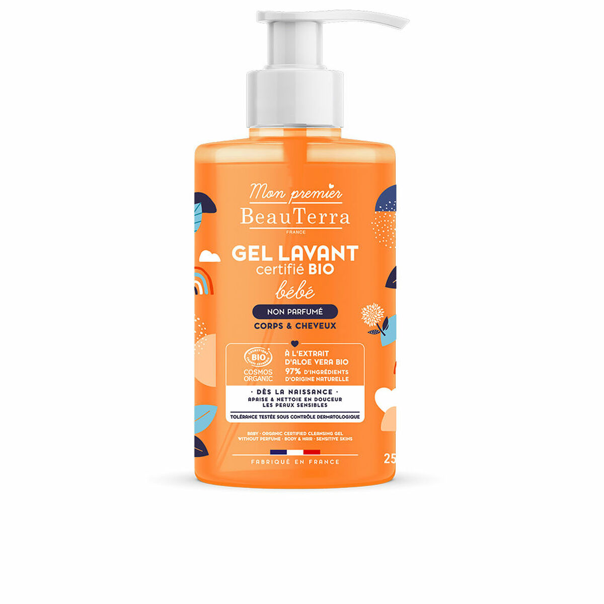 BEAUTERRA BIO BABÉ fragrance-free shower gel 750 ml