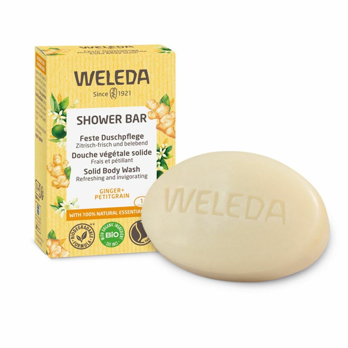 WELEDA SHOWER BAR energizing solid shower soap  75 gr