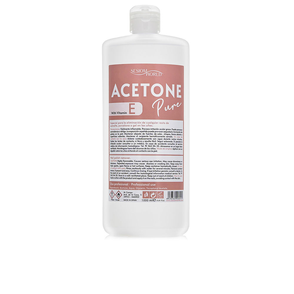 SESIOM WORLD ACETONE PURE acrylic nail polish remover 1000 ml